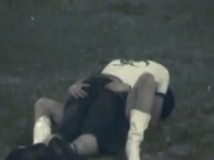 On a concealed camera, an over-exed wife is brutally masturbated and beaten.